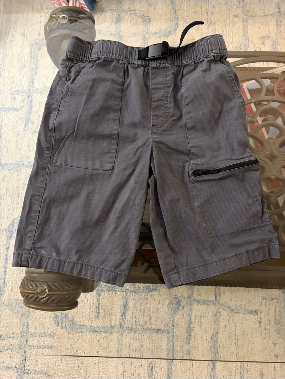 wonder nation Gray Cargo Shorts with Utility Pocket